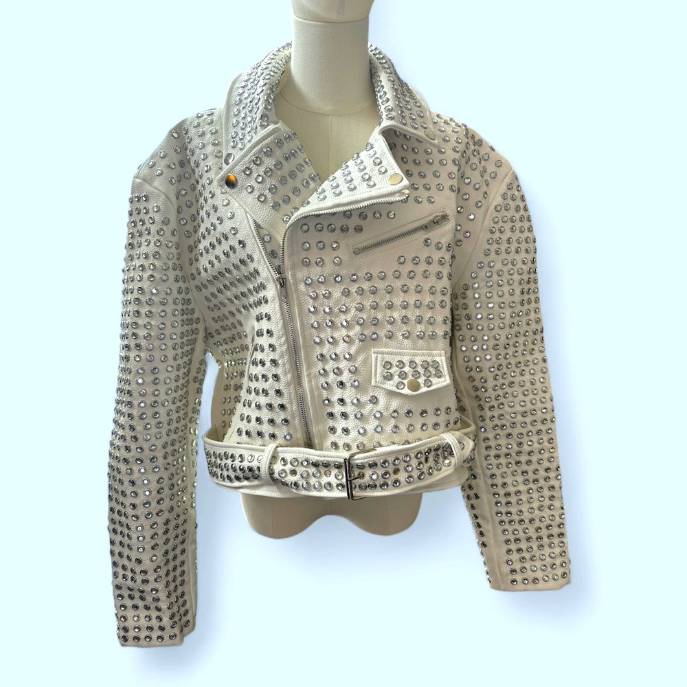 NWOT Azalea Wang vegan leather bling jacket from Nordstrom